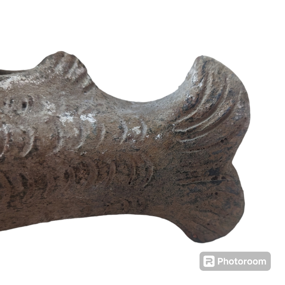 Vintage Rustic Coy Fish Clay Planter - Picture 4 of 6